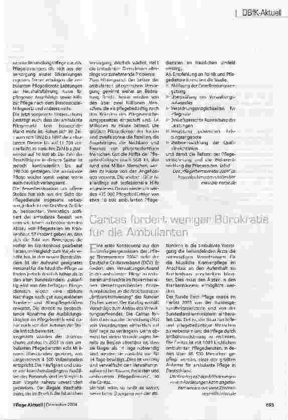 Vorschauseite 2: Strukturen bremsen ambulante Pflege aus