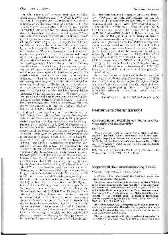 Vorschauseite 3: Krankenversicherungsrecht. Krankengeldanspruch selbstständig Erwerbstätiger