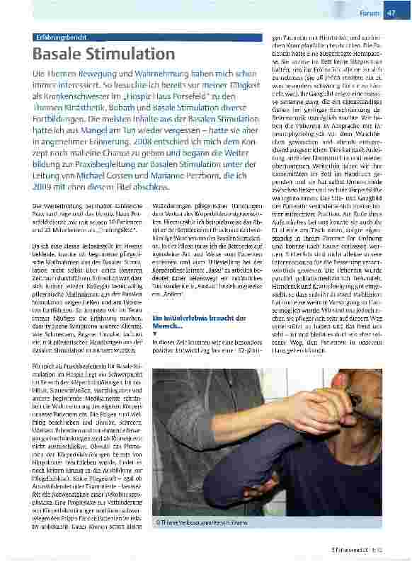 Vorschauseite 1: Basale Stimulation