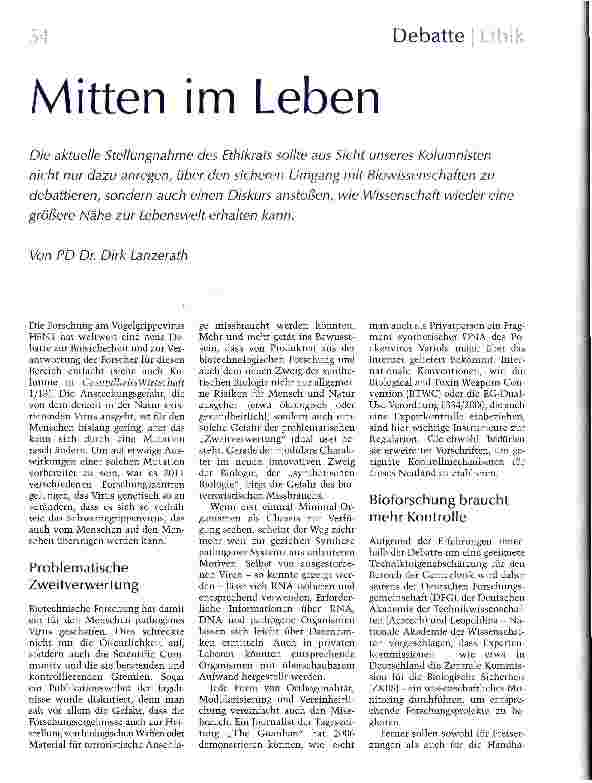 Vorschauseite 1: Mitten im Leben