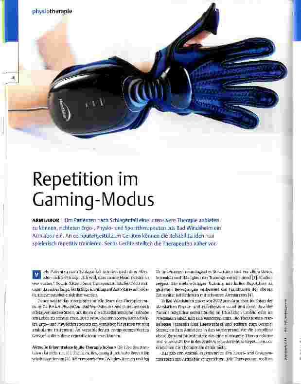Vorschauseite 1: Repetition im Gaming-Modus