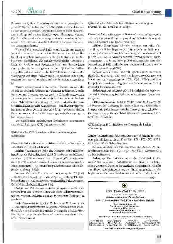 Vorschauseite 3: Vulnerable Patienten und Qualitäts Steuerung im Gesundheitswesen