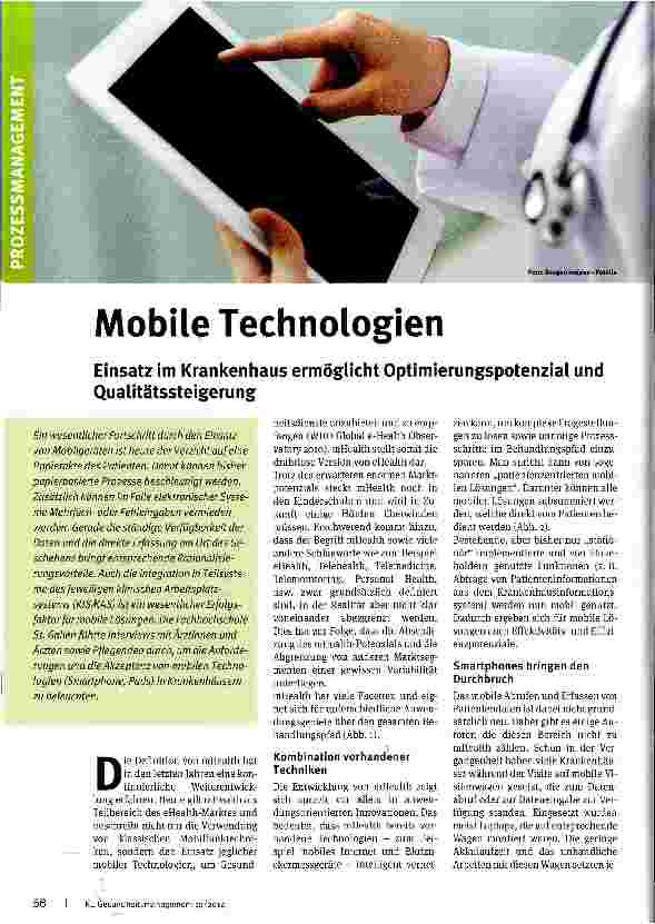Vorschauseite 1: Mobile Technologien