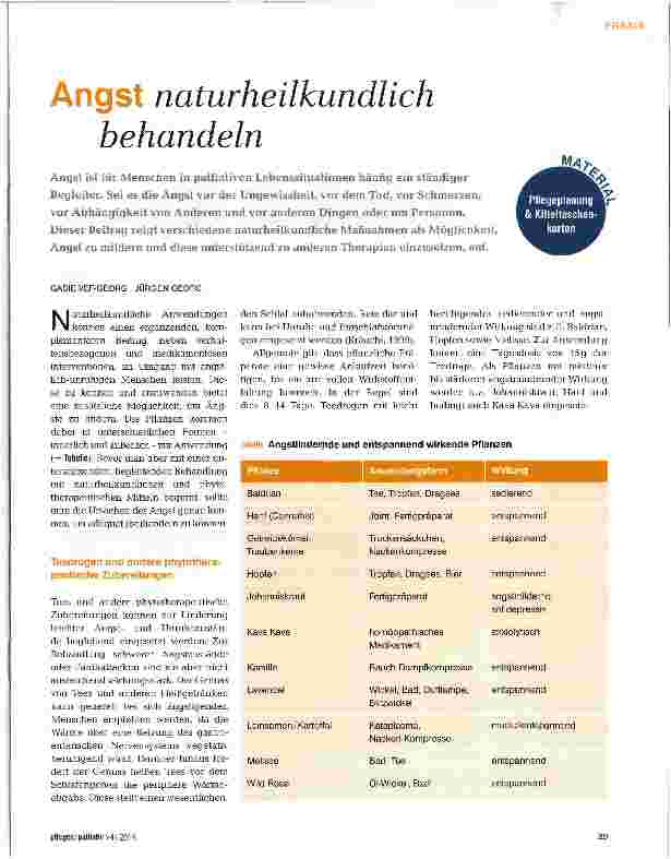 Vorschauseite 1: Angst naturheilkundlich behandeln
