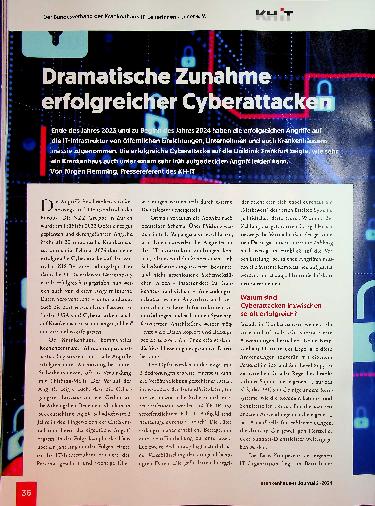 Vorschauseite 1: Dramatische Zunahme erfolgreicher Cyberattacken