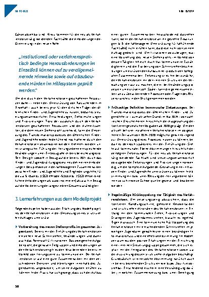 Vorschauseite 3: Der Verfahrenslotse – Unterstützung bei der intendierten Zusammenführung der Leistungen der Eingliederungshilfe für junge Menschen? !