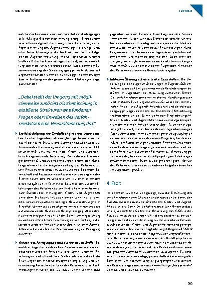 Vorschauseite 4: Der Verfahrenslotse – Unterstützung bei der intendierten Zusammenführung der Leistungen der Eingliederungshilfe für junge Menschen? !