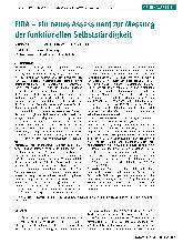 Vorschauseite 1: FIDA - ein neues Assessment zur Messung der funktionalen Selbstständigkeit