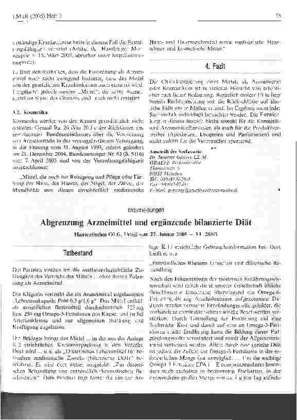 Vorschauseite 1: Abgrenzung Arzneimittel und ergänzende bilanzierte Diät