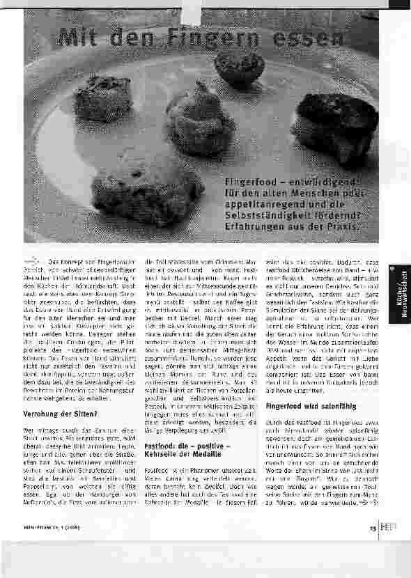 Vorschauseite 1: Mit den Fingern essen