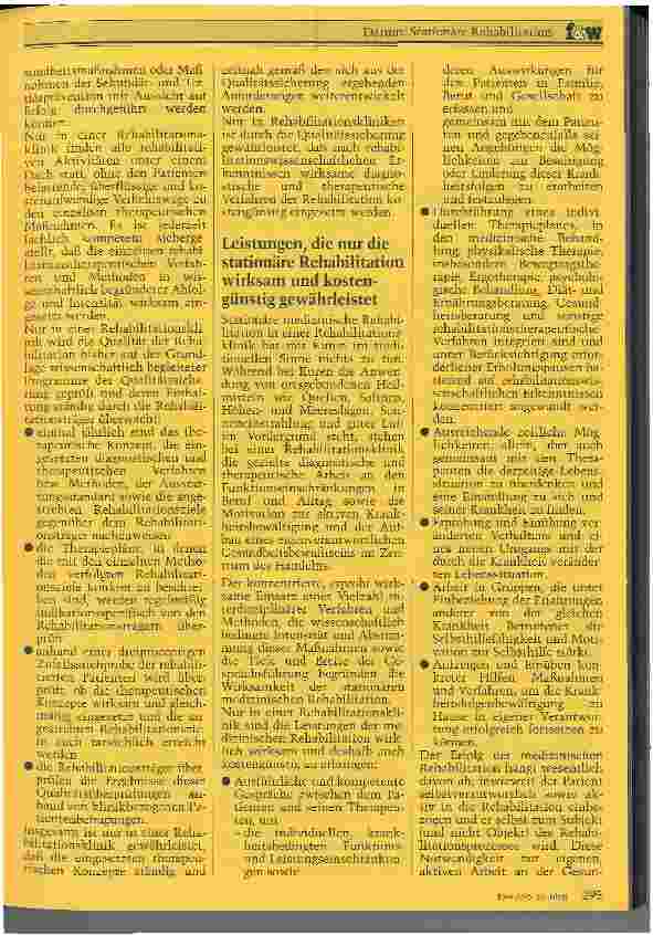 Vorschauseite 3: Darum: Stationäre Rehabilitation