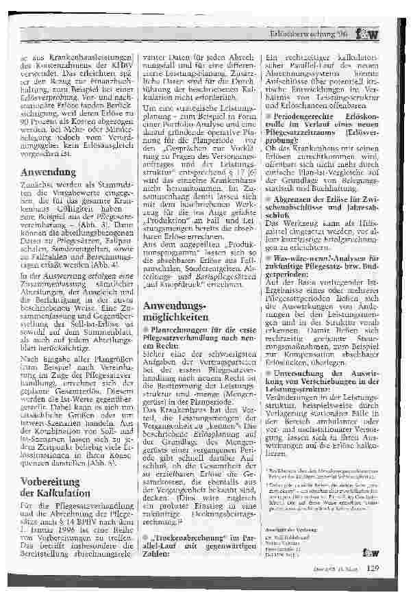 Vorschauseite 5: Erlösüberwachung 96