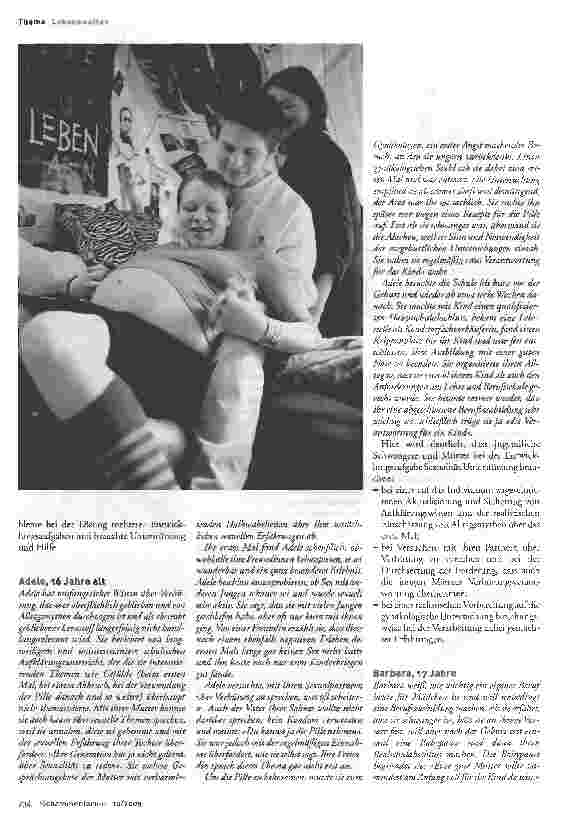 Vorschauseite 3: Einblicke in die Lebenswelt jugendlicher Schwangerer und Mütter