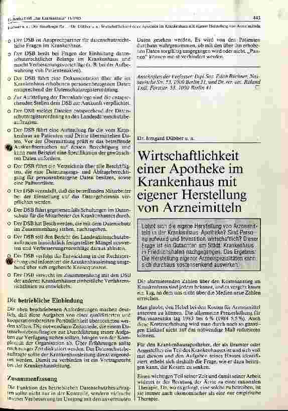 Vorschauseite 3: Der Beauftragte im Datenschutz im Krankenhaus