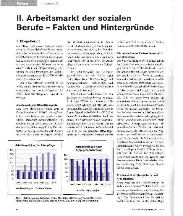 Vorschauseite 1: II. Arbeitsmarkt der sozialen Berufe - Fakten und Hintergründe