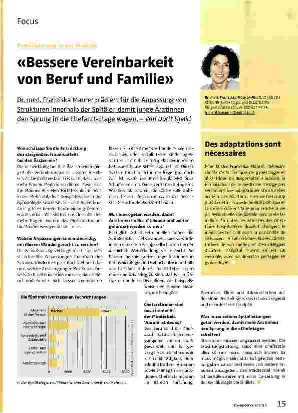 Vorschauseite 1: Bessere Vereinbarkeit von Beruf und Familie