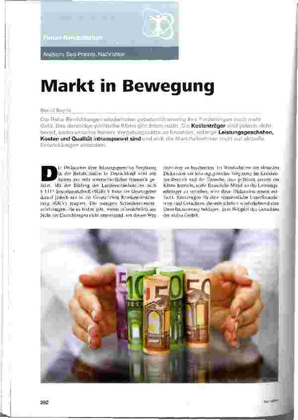 Vorschauseite 1: Markt in Bewegung