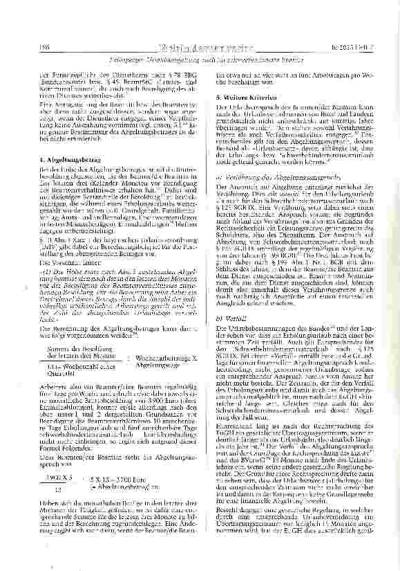 Vorschauseite 4: Urlaubsabseltune auch für schwerbehinderte Beamte