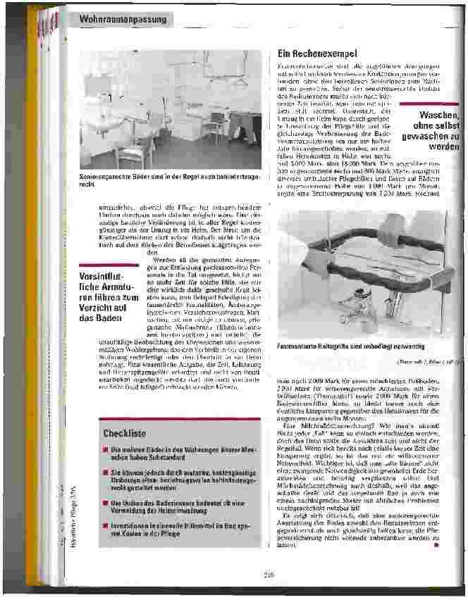 Vorschauseite 3: Kostendämpfung durch Investitionen Sinnvolle Hilfsmittel im Bad