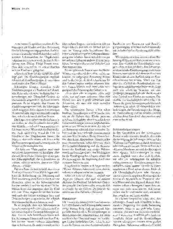 Vorschauseite 5: Erleben und Bedeutung von subjektivem Wohlbefinden in der Schwangerschaft