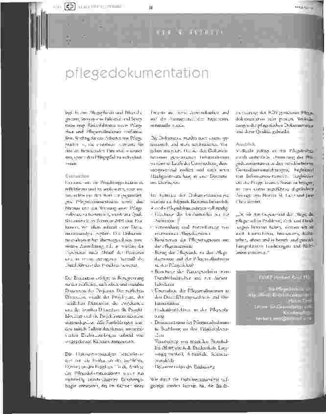 Vorschauseite 3: implementieruns der edv-gestützten Pflegedokumentation in die praxis
