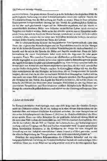Vorschauseite 5: Der Embryo als lebendige Metapher Zum Bildgehalt einer Anthropologieund Ethik der Menschenwürde