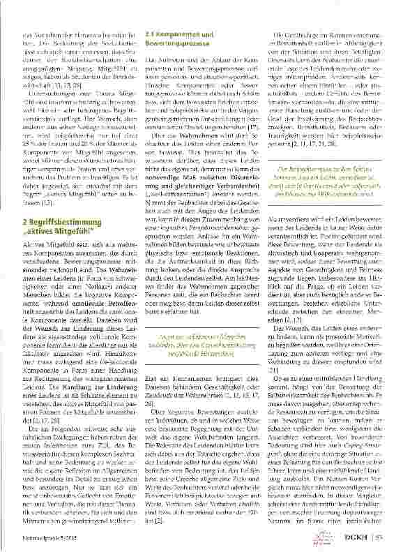 Vorschauseite 2: Mitfühlende Praxis Burnout Risiko oder soziale Kraft Teil 1