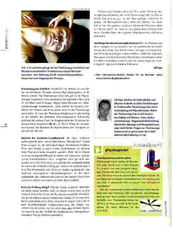 Vorschauseite 3: Traditionelle Thaimassage Therapie mit vollem Körpereinsatz