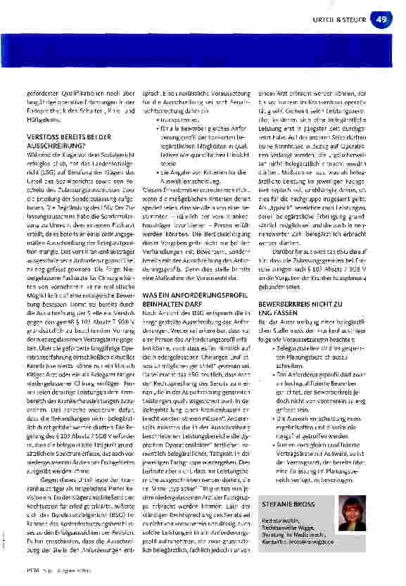 Vorschauseite 2: Tipps für Ausschreibungen