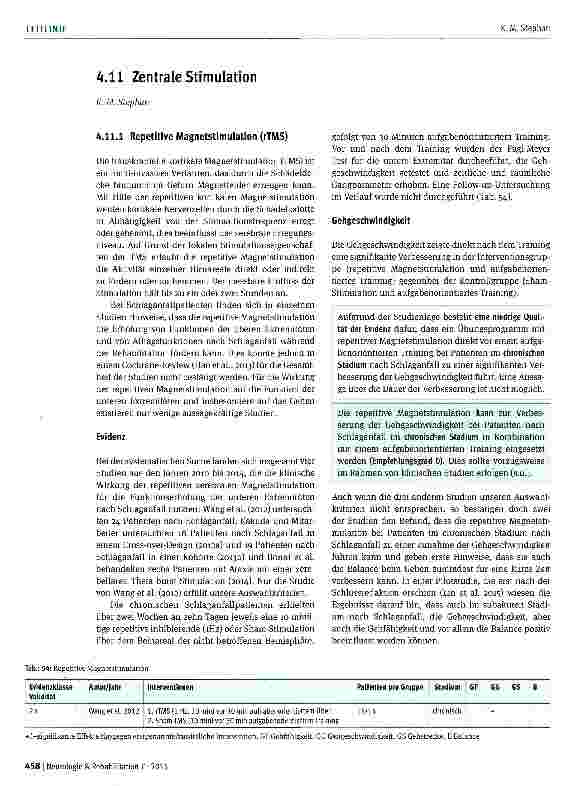 Vorschauseite 1: Zentrale Stimulation