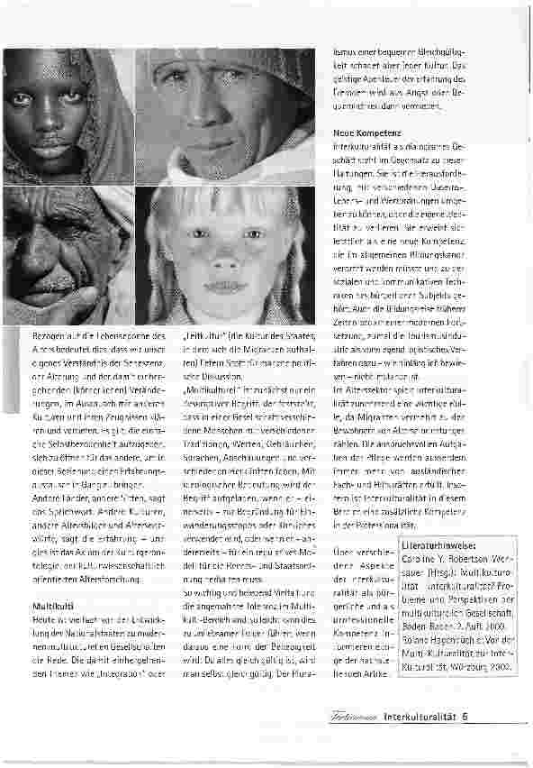 Vorschauseite 2: Interkulturalität des Alters- Kulturen des Alters