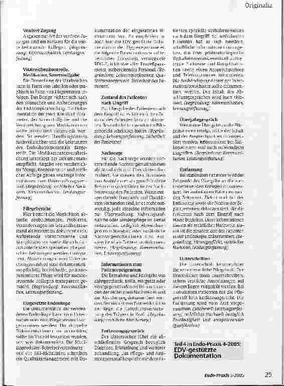 Vorschauseite 4: Pflegedokumentation in der Endoskopie (Teil 3)