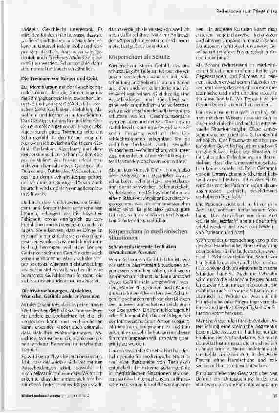 Vorschauseite 2: Umgang mit Schamgefühlen in der Pflege