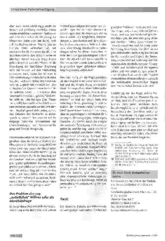 Vorschauseite 5: Umstrittene Patientenverfügung