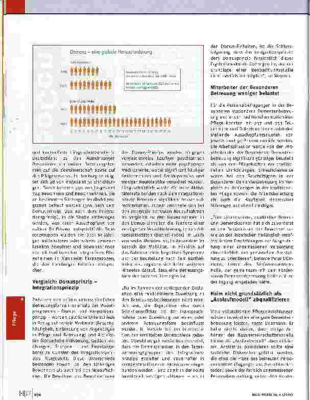 Vorschauseite 3: Demenz: Neue Versorgungskonzepte
