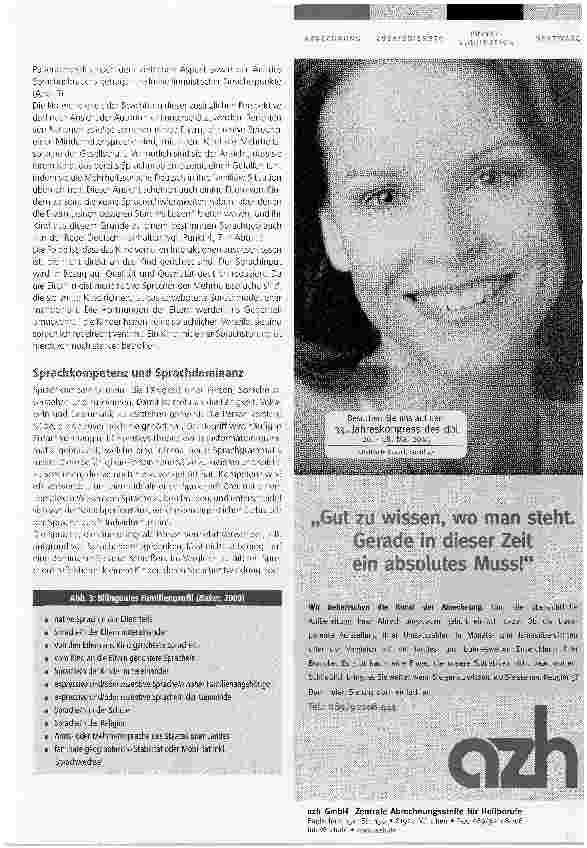 Vorschauseite 3: Das Bilinguale Patientenprofil als Basis einer logopädischen Intervention