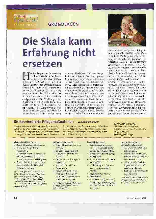 Vorschauseite 1: Die Skala kann Erfahrung nicht ersetzen