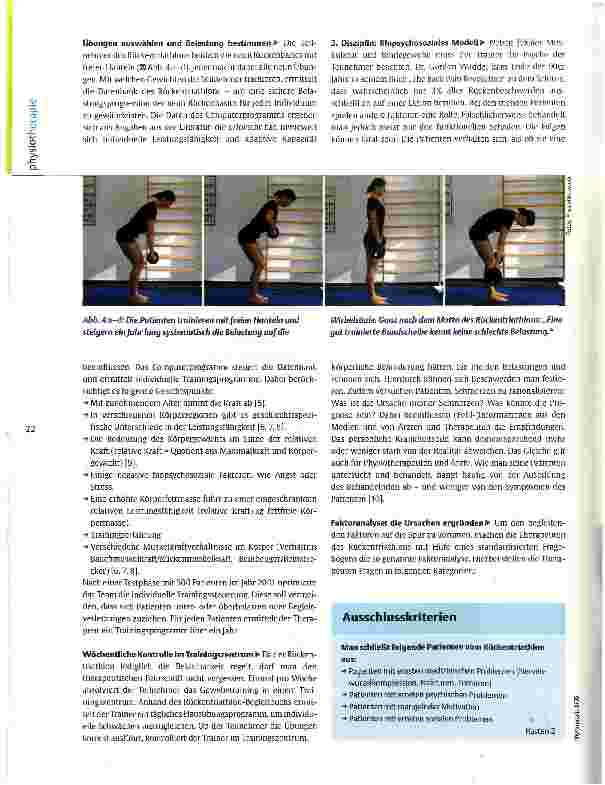 Vorschauseite 3: Rückentherapie up to date Der Rückentriathlon