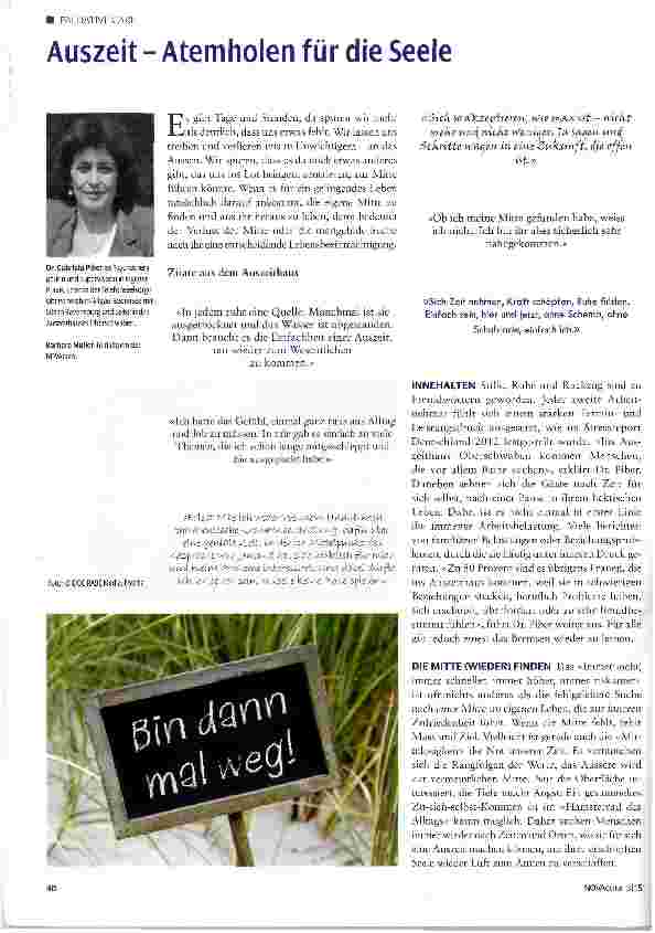 Vorschauseite 1: Auszeit - Atemholen für die Seele