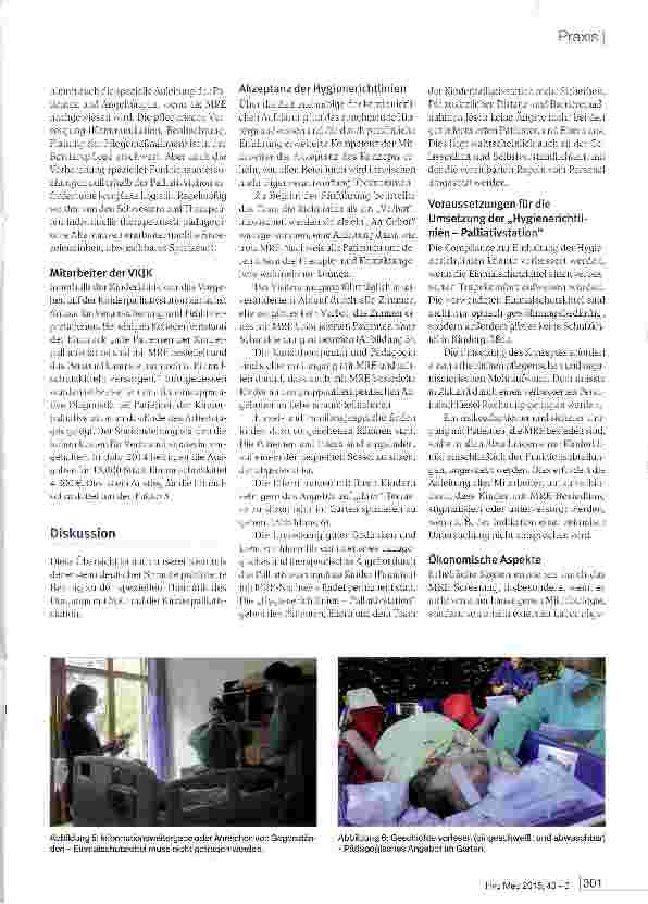 Vorschauseite 5: Hygienerichtlinien auf der Kinderpalliativstation der Vestischen Kinderund Jugendklinik Datteln