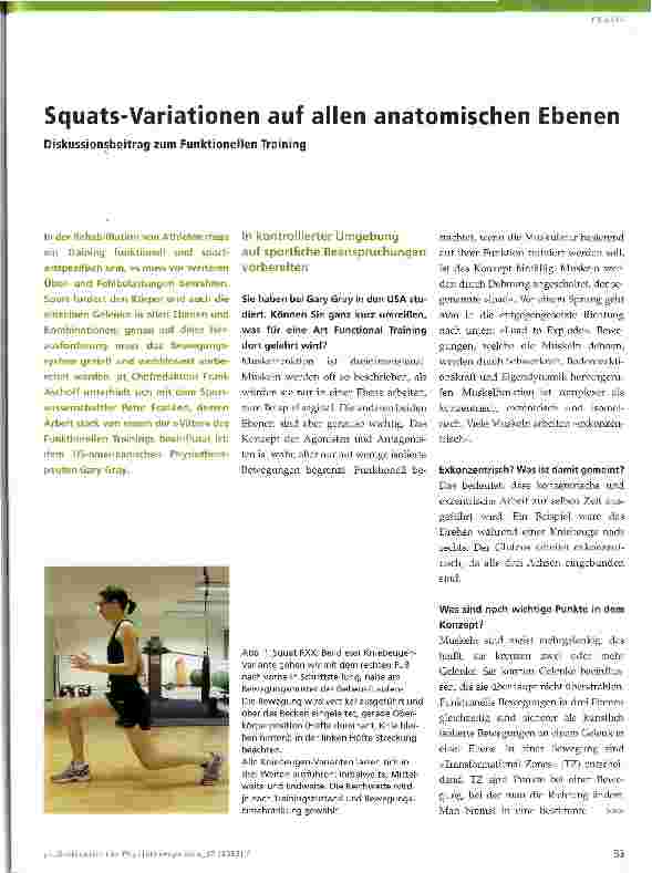Vorschauseite 1: Squats-Variationen auf allen anatomischen Ebenen