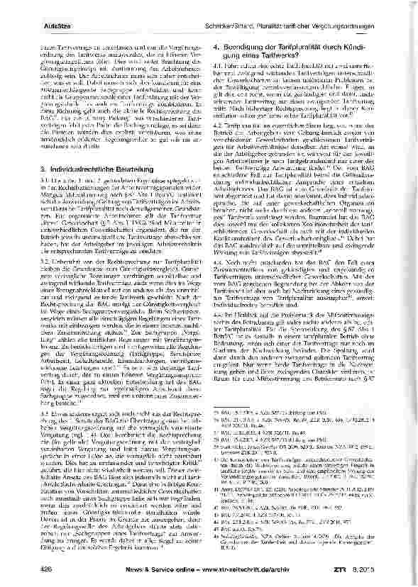 Vorschauseite 4: Pluralität tariflicher Vergütungsordnungen - Auswirkungen auf die Beteiligungsrechte des Betriebsrates