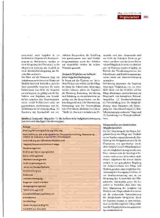 Vorschauseite 5: Erwartungen, Wünsche und Grenzen derkünftigen Aufgabenteilung von Pflege und Medizin -Ergebnisse der Care-N Study M-V