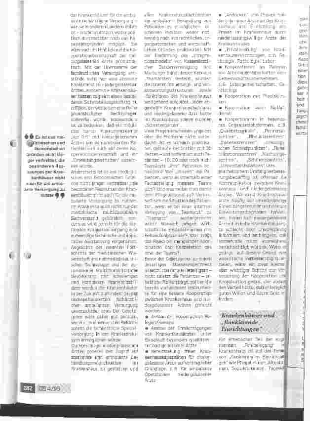 Vorschauseite 6: Im Interesse der Patienten: Kooperation statt Konkurrenz!