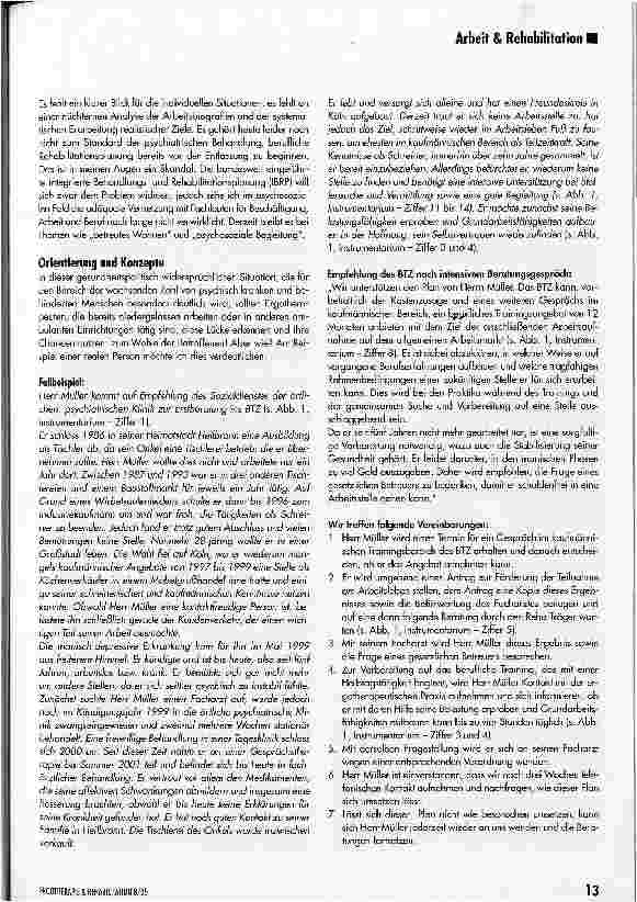 Vorschauseite 2: Was kann die ambulante Ergotherapie als Vorbereitung zur beruflichen Integration leisten?