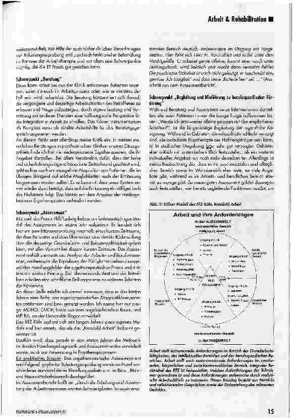 Vorschauseite 4: Was kann die ambulante Ergotherapie als Vorbereitung zur beruflichen Integration leisten?