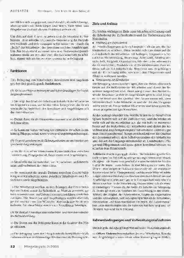Vorschauseite 2: Der Blick in den SpiegelWarum Pflegeheime ihre Mitarbeiter, Bewohner und Angehörigen befragen sollten