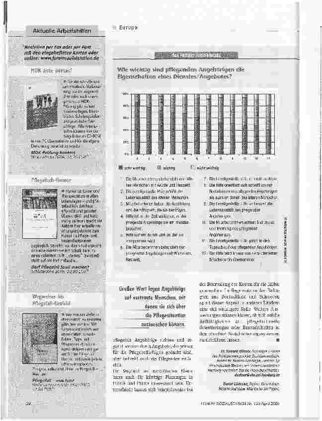 Vorschauseite 5: Mehr Infos, mehr Genuss, mehr AuszeitenEine Sechs-Länder-Vergleichsstudie zur familiären Pflege in Europa