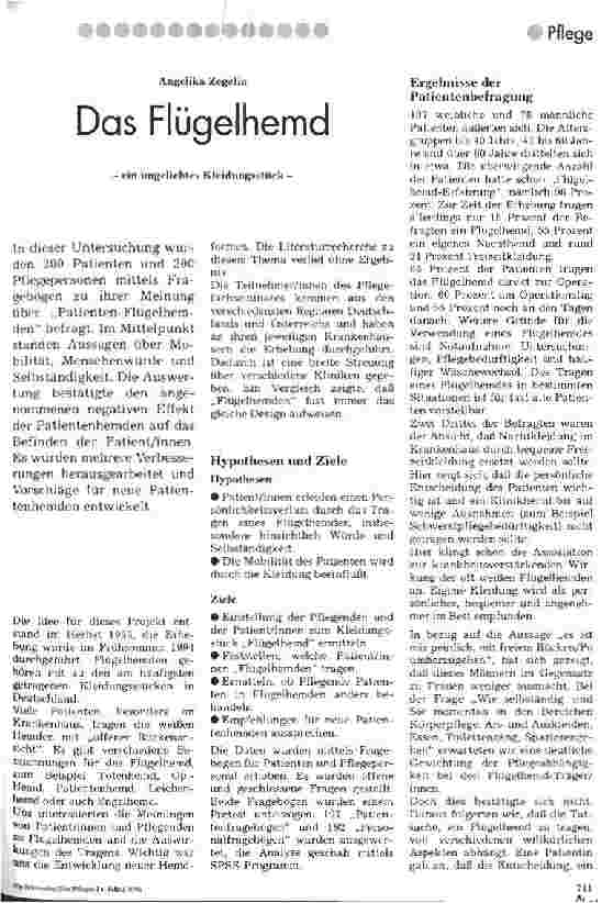 Vorschauseite 1: Das Flügelhemd ein ungeliebtes Kleidungsstück