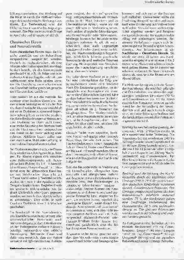 Vorschauseite 3: Die Behandlung von Hauterkrankungen im Kindesalter mit Heilpflanzen